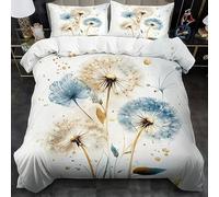 Blue King Size Duvet Cover Simple King Size Quilt Cover Bedding Set (1 Duvet Cover Set with Zipper, 2 Pillowcases in the Same Style), More Breathable Bedding for All Seasons