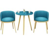 Blue Kitchen Dining Chairs for Small Apartments Balcony & Hotel Bedrooms - Stylish & Space-Saving Furniture for Real Estate Negotiations & Table Combinations