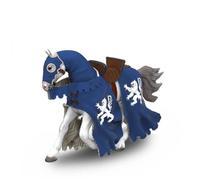 Blue Knight’S Horse With Spear Figurine