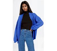 Blue Knit Scallop Cardigan Little Mistress Blue S