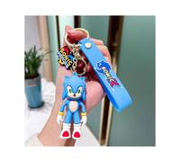 (Blue) Knuckles Sonic the Hedgehog Sega Keyring Keychain Cute Cartoon Pendant Bag Charm