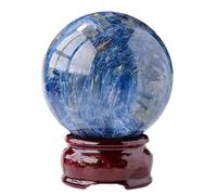 Blue Kyanite Crystal Sphere Stone Ball Polished Decoration Gemstone Home and Office,50-55mm Gemstone Stone
