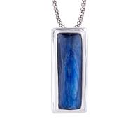 Blue Kyanite Gemstone Fine Handmade Modern Contemporary Pendant for Women and Teens 925 Sterling Silver Party Fashion Gift Jewellery
