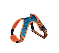,Blue,L, No-Pull Dog Harness Reflective Vest, Adjustable No-Choke Harness with Control Handle, Soft Padded Air Mesh, Anti-Escape, Car Safety Belt Compatible, Walking and Trainin