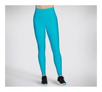 Skechers Performance GOFLEX Rib Nylon Women's Blue Sports Leggings - L