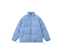 (Blue, L) Waterproof Winter Coat Y2k Solid Harajuku Puffer Jacket Men Oversized Black Bubble Coat Korean Fashions Hooded Parkas