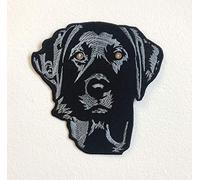 Blue Lab Labrador Retriever Dog Iron Sew on Embroidered Patch Single | Set of 2 (2)