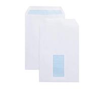 Blue Label Window Opaque C5 229 x 162 mm 90 gsm Pocket Self Seal Envelope White - Pack of 500