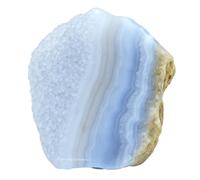 Blue Lace Agate Crystals and Gemstones - 2 Pieces Certified Natural Healing Crystals for Energy, Balance, and Wellness - Ideal for Reiki Meditation and Decor