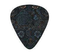 blue Lace background Printed pick set - 12 pieces, thin, medium and thick guitar picks, suitable for guitar, bass, electric guitar and ukulele