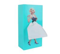 Blue Lady Skirt Tissue Box Holder, Creative Tissue Box Covers as Flying Cartoon Girl Skirt for Home Dining Room Car and Office, 25.5Cm*13Cm*7.7Cm(10In*5.1In*3.02In) Rectangle