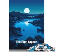 Blue Lagoon Iceland Puzzle Fun Premium Cardboard Jigsaw Puzzle for Adults 1000pcs (38x26cm)