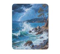 Blue Lake Tahoe Square Mouse Pad | Durable Rubber Non-Slip Mouse Mat,Portable Computer Accessory for desktops laptops and daily computer-using moments