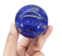 Blue Lapis Lazuli Crystal Ball- Feng Shui Stone Sphere Decorative Balls for, & Office Desk Decor,8cm