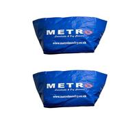 Blue Large Laundry Set of 2 Storage Shopping Bags, Strong and Durable Clothes Bags for Duvets Pillows, Tote Bags with Reinforced Handles for Garden Cushions, Underbed Bags