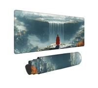 Blue Large Mouse Mat 1000 x 500 x 3MM Gaming Mouse Pad, Cartoon Mousepad Extended for Men, Office Accessories with Anti-Slip Rubber Base and Double Stitched Edge, Mousemat for Laptop, Gifts -TL33WW