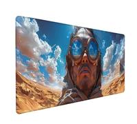 Blue Large Mouse Mat 1000x500x3mm, Man Extended Mouse Pad with Stitched Edges, Gaming Mousepad with Soft Smooth Surface, Desk Mat for Desk Accessories and Office Accessories, Gifts for Men 8-3260