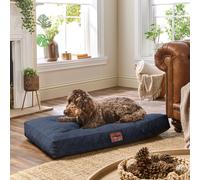 (Blue, Large) Paws for Slumber Padded Pet Bed UK Made