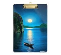 Blue Late at Night A4 Metal Clip for clipboard Hard Board clipboard Single for Nursing Student Trade Quest Size 9 x 12