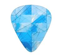Blue Lattice 12 Pack Guitar Plectrums With Storage Case, 0.46/0.71/0.96mm, Including Thin, Medium Thick Guitar Plectrums For Electric Guitars Bass Ukulele