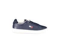 Blue Leather Men Sneaker - male - Tommy Hilfiger - Sneakers - Blue - 9 UK - Shoes 9 UK