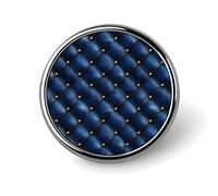 Blue Leather Pattern Print Pins for Backpack - Enamel Pins Cute Jacket Coat Hat Bags Badge Pin, Funny Novelty Unique Button Pin Women Men Fashion Jewelry Accessories