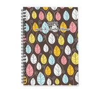 Blue Leaves 2026 Journal A5 To Do List Notebook Calendar 2026 Journal for Women Diary Notebook for Housework Week To View Monthly Year Diary Planner with Dotted Line Note Page Slim