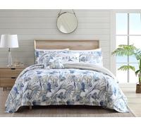 Blue Leaves Duvet Cover Sets Simple and Fresh Single Bedding Set with Zipper Closure, Soft Microfiber Quilt Cover with 2 Pillowcases 50x75cm GC63