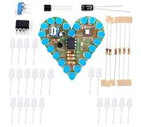 Blue LED Breathing Light Soldering Practice Kit, Heart-Shaped DIY Electronics Project