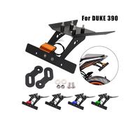 (Blue) LED Light License Plate Bracket CNC Rear Fender Eliminator For KTM DUKE