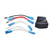 Blue LED Rocker Switch DPDT 7 Pin 12V 20A ABS Plastic
