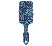 Blue Leopard Print cute massager hair growth Designed scalp massage for short hair with Ergonomic handle cepillo para peinar