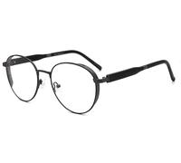 Blue Light Blocking Glasses for Women Men Classic Anti Glare Eyestrain Computer Gaming Glasses Anti Bluelight Blue Blocker Non Prescription Eyeglasses Round Frames Gray