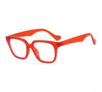 Blue Light Blocking Glasses Square Frame for Women Men,Square Frame Eyewear,Lightweight Anti Blue-Ray Computer Eyewear for Commuting Office Gaming,Fashion Full Rim Spectacles(F)