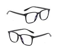 Blue Light Blocking Glasses x2 Pairs Generise Unisex Anti Glare Computer Gaming Glasses for Men & Women - Helps Prevent Headaches & Eye Strain - Lightweight, Fashionable Blue Light Glasses