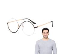 Blue Light Glasses, Anti-Glare Half-Frame Eyewear for Eye Strain, Stylish Computer Reading Glasses for Screen Time, driving, working, travel, students, gaming, watching
