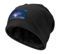 Blue Light-nings Beanie Hats Winter Warm Skull Pullover Cap Cozy Knit Cap for Men And Women Gifts
