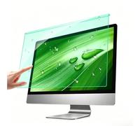 Blue Light Screen Protector Computer Monitor and Laptop Anti-Uv Blue Light Blocking Film Frame Hanging Type Eye Protection Filter Enhanced Anti Glare to Protect Your Eyes(Green,27inches[16:9])