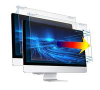 Blue Light Screen Protector for 23, 23.6, 23.8, 24 Inch Diagonal LED PC Monitor, Scratch-Resistant Computer Screen Blue Light Blocker, Blue Light Filter Hanging Type, 2 Pack (W 21.3" x H 13.4")