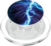 Blue Lightning Storm PopSockets PopGrip for MagSafe