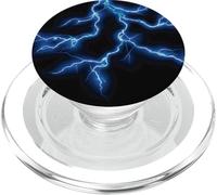 Blue Lightning Storm PopSockets PopGrip for MagSafe