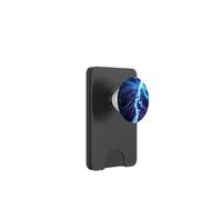 Blue Lightning Storm PopSockets PopWallet for MagSafe