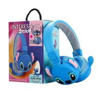 (Blue) Lilo & Stitch Cute Kids Boys Girls Foldable Wireless Headphones Ear Pads Headset