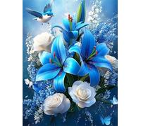 Blue Lily 1500 Piece Jigsaw Puzzles For Adults, Fun Challenging & Brainteasing 1500 piece Adult jigsaw puzzle, Impossible puzzles, Gift for Men/Women, Finished Size is 87x57cm