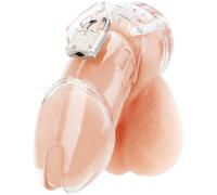 Blue Line Acrylic See Thru Chastity Cage Male Cock Device Penis Restraint Adult