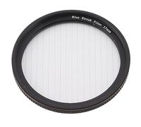 Blue Line Camera Lens Filter, Blue Line Filter Portable Large Screen Textured Optical Glass and Aluminum Alloy for Filmmaking (55mm)