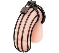 Blue Line Prisoner Cock Cage Black