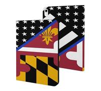 Blue Line U.S. Maryland Flag Compatible with iPad Protective Case iPad 10代 (10.9in)