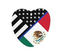 Blue Line U.S. Mexican Flag Car Air Freshener Aromatherapy Tablets Hanging Scented Cards for Rooms Bathrooms Wardrobe Love form