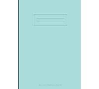 Blue Lined School Exercise Book A4: A4 Notebooks, 120 Page, Assorted Colours